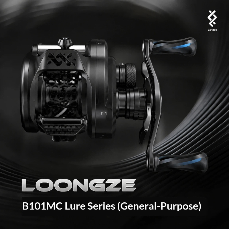 Fishing Boat Aluminum - Neue LOONGZE B101MC Schwarze Vollmetall-CNC-Messing-Angelrolle für